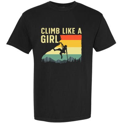 Cool Rock Climbing Mountain Rock Climbers Garment-Dyed Heavyweight T-Shirt