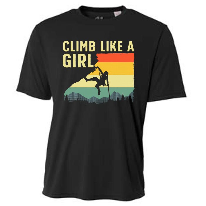 Cool Rock Climbing Mountain Rock Climbers Cooling Performance Crew T-Shirt