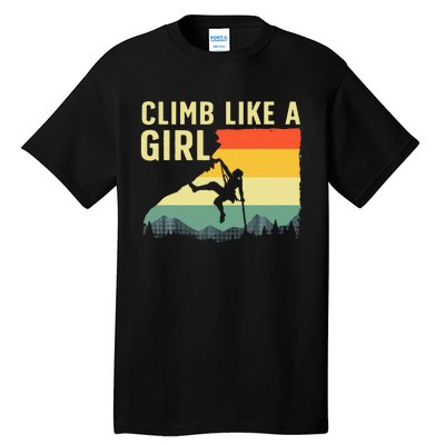 Cool Rock Climbing Mountain Rock Climbers Tall T-Shirt