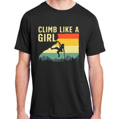 Cool Rock Climbing Mountain Rock Climbers Adult ChromaSoft Performance T-Shirt