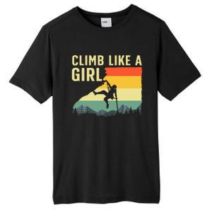 Cool Rock Climbing Mountain Rock Climbers Tall Fusion ChromaSoft Performance T-Shirt