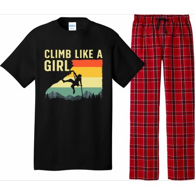 Cool Rock Climbing Mountain Rock Climbers Pajama Set