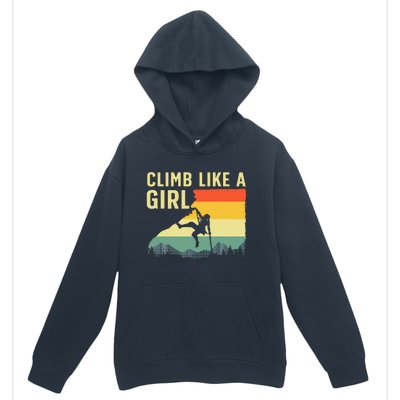 Cool Rock Climbing Mountain Rock Climbers Urban Pullover Hoodie