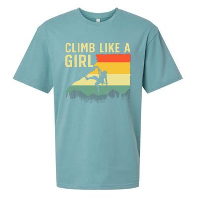 Cool Rock Climbing Mountain Rock Climbers Sueded Cloud Jersey T-Shirt