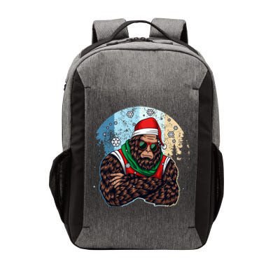 Cool Retro Christmas Big Foot Sasquatch Santa Claus Vector Backpack