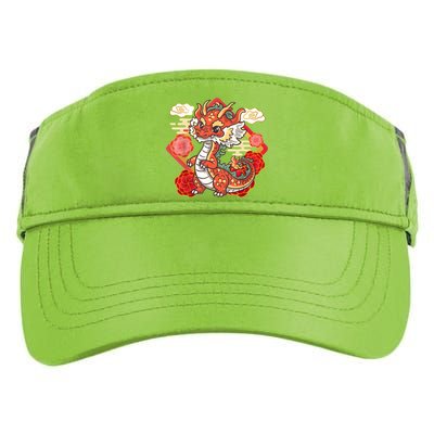 Cute Red Chinese New Year Of The Dragon 2024 Lunar Zodiac Adult Drive Performance Visor