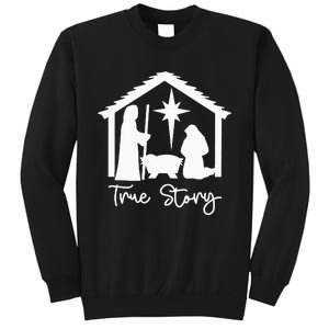 Christian Religious Christmas Nativity Scene True Story Sweatshirt