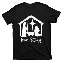 Christian Religious Christmas Nativity Scene True Story T-Shirt