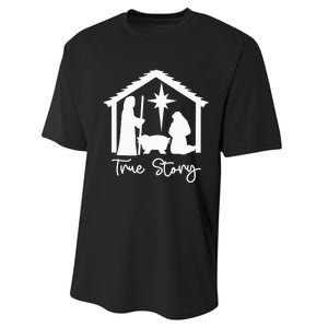 Christian Religious Christmas Nativity Scene True Story Performance Sprint T-Shirt