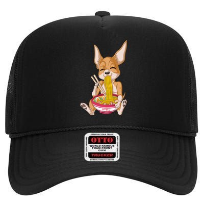 Chihuahua Ramen High Crown Mesh Back Trucker Hat