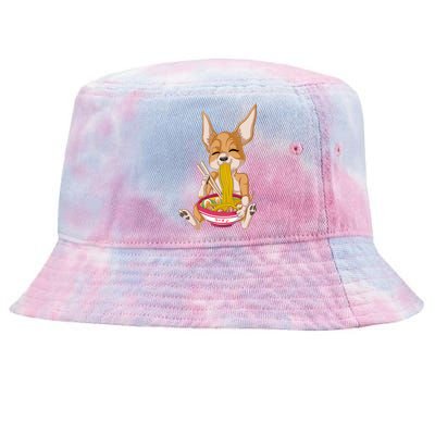 Chihuahua Ramen Tie-Dyed Bucket Hat