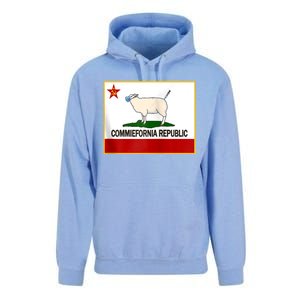 Commiefornia Republic California State Flag Funny Sheeple Unisex Surf Hoodie