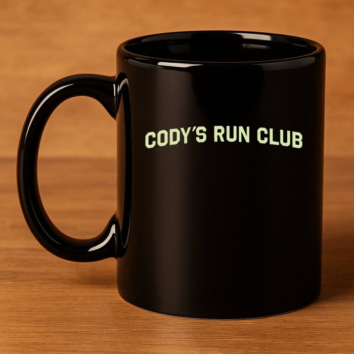 CodyS Run Club Performance Vest 11oz C Handle Ceramic Mug