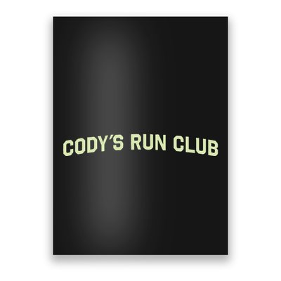 CodyS Run Club Performance Vest Poster
