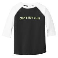 CodyS Run Club Performance Vest Toddler Fine Jersey T-Shirt