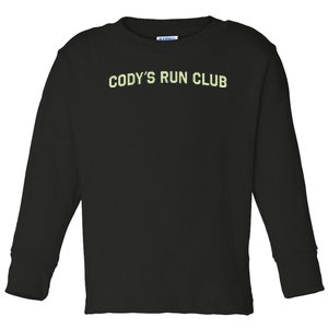 CodyS Run Club Performance Vest Toddler Long Sleeve Shirt