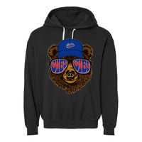 Cool Retro Cubs Bear Garment-Dyed Fleece Hoodie