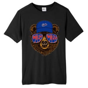 Cool Retro Cubs Bear Tall Fusion ChromaSoft Performance T-Shirt