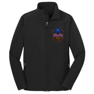 Cool Retro Cubs Bear Core Soft Shell Jacket