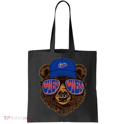 Cool Retro Cubs Bear Tote Bag