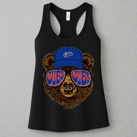 Cool Retro Cubs Bear Womens Tank Top