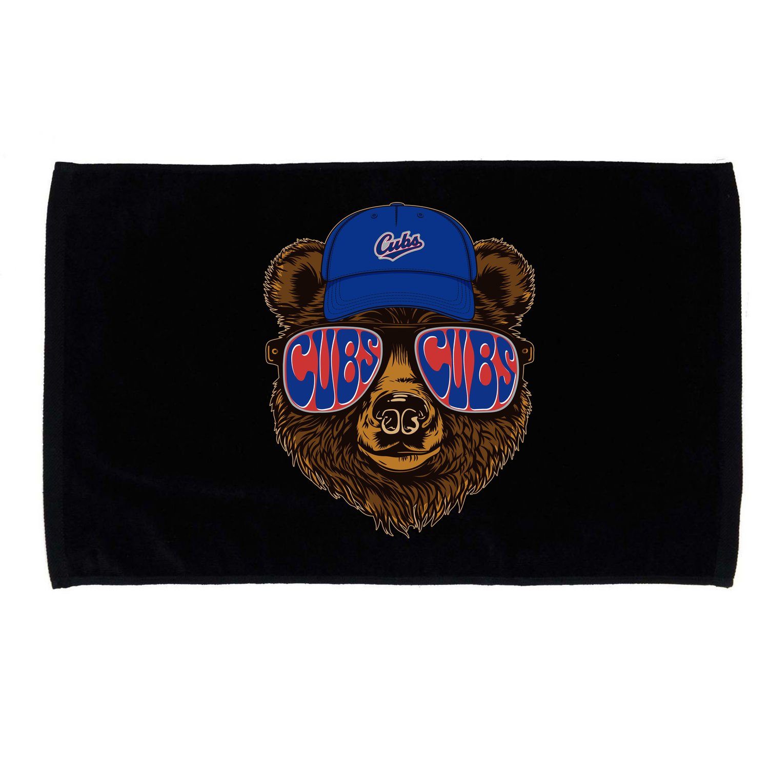 Cool Retro Cubs Bear Microfiber Hand Towel