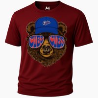 Cool Retro Cubs Bear Cooling Performance Crew T-Shirt
