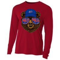 Cool Retro Cubs Bear Cooling Performance Long Sleeve Crew