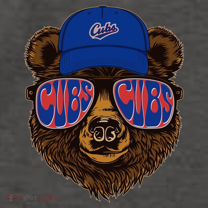 Cool Retro Cubs Bear Vector Backpack