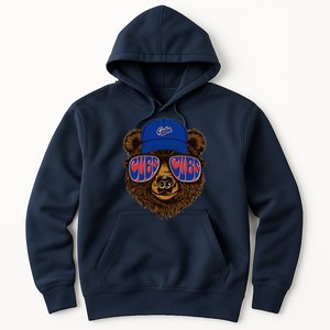 Cool Retro Cubs Bear Hoodie