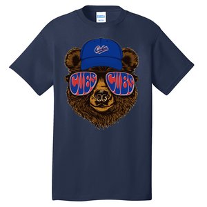 Cool Retro Cubs Bear Tall T-Shirt