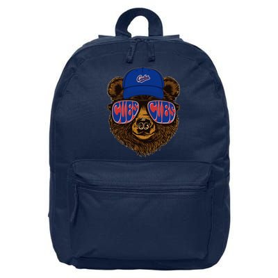 Cool Retro Cubs Bear 16 in Basic Backpack