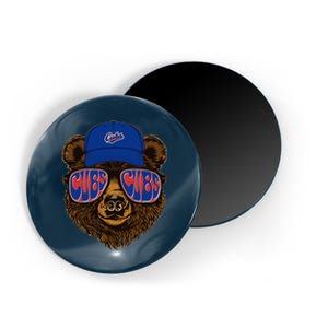 Cool Retro Cubs Bear Magnet