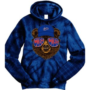 Cool Retro Cubs Bear Tie Dye Hoodie