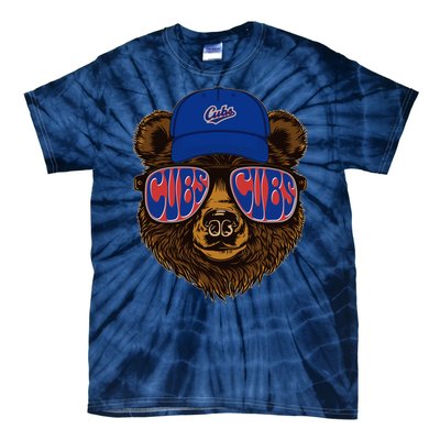 Cool Retro Cubs Bear Tie-Dye T-Shirt