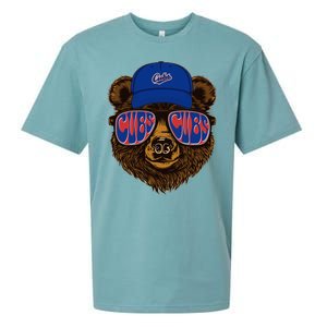 Cool Retro Cubs Bear Sueded Cloud Jersey T-Shirt