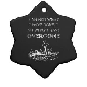 Celebrate Recovery Christian Cross Jesus Christ Ceramic Star Ornament