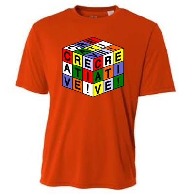 Creative Rubik's Cube Cooling Performance Crew T-Shirt