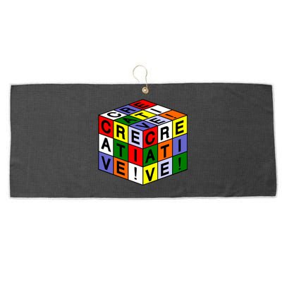 Creative Rubik's Cube Large Microfiber Waffle Golf Towel