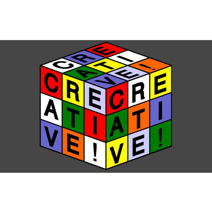 Creative Rubik's Cube Bumper Sticker