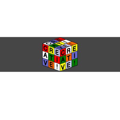 Creative Rubik's Cube Bumper Sticker