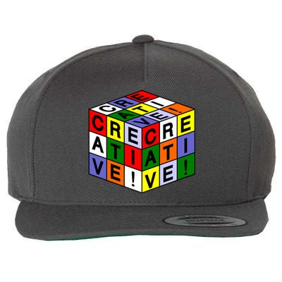 Creative Rubik's Cube Wool Snapback Cap