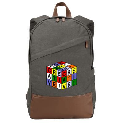 Creative Rubik's Cube Cotton Canvas Backpack