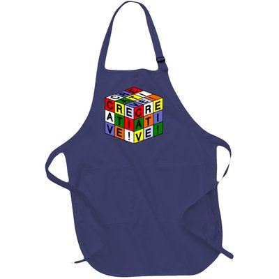 Creative Rubik's Cube Full-Length Apron With Pockets