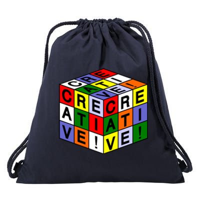 Creative Rubik's Cube Drawstring Bag