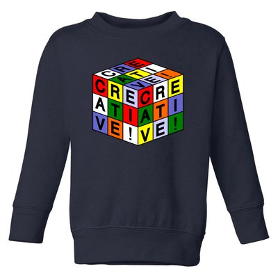 Creative Rubik's Cube Toddler Sweatshirt