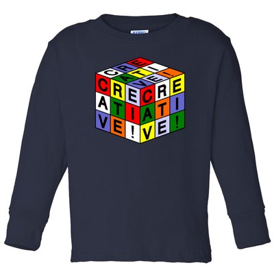 Creative Rubik's Cube Toddler Long Sleeve Shirt