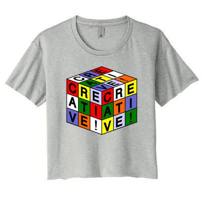 Creative Rubik's Cube Women's Crop Top Tee