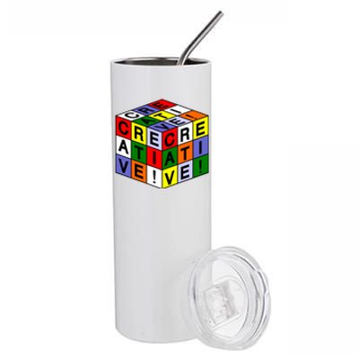 Creative Rubik's Cube Stainless Steel Tumbler