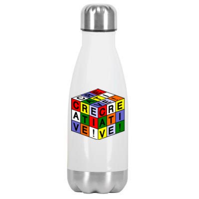 Creative Rubik's Cube Stainless Steel Insulated Water Bottle